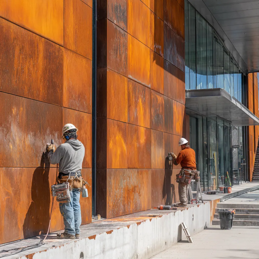 Como instalar aço corten?