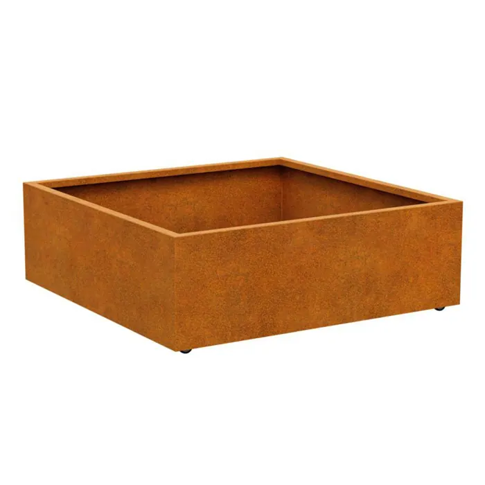 Vaso Floreira em Aço Corten Vazado Rustic 5