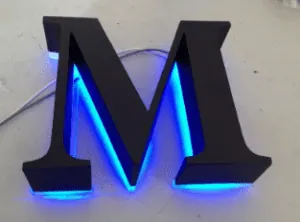 letras caixa de aço carbono para fachada