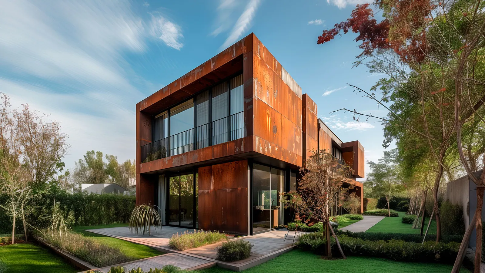 Fachadas de aço corten