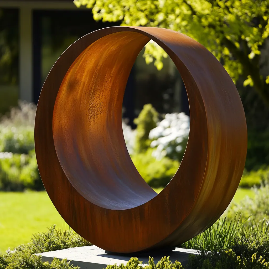Como usar a escultura de parede em aço corten