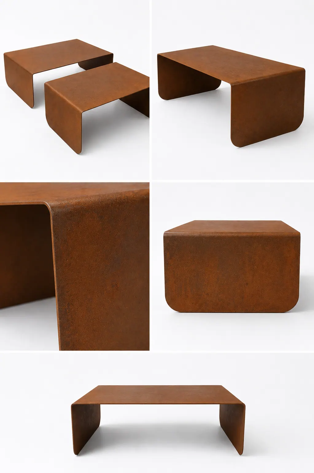 Mesa de Centro de Aço Corten Rustic