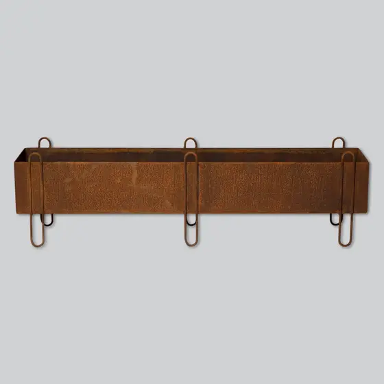 Cachepot Floreira Aço Corten